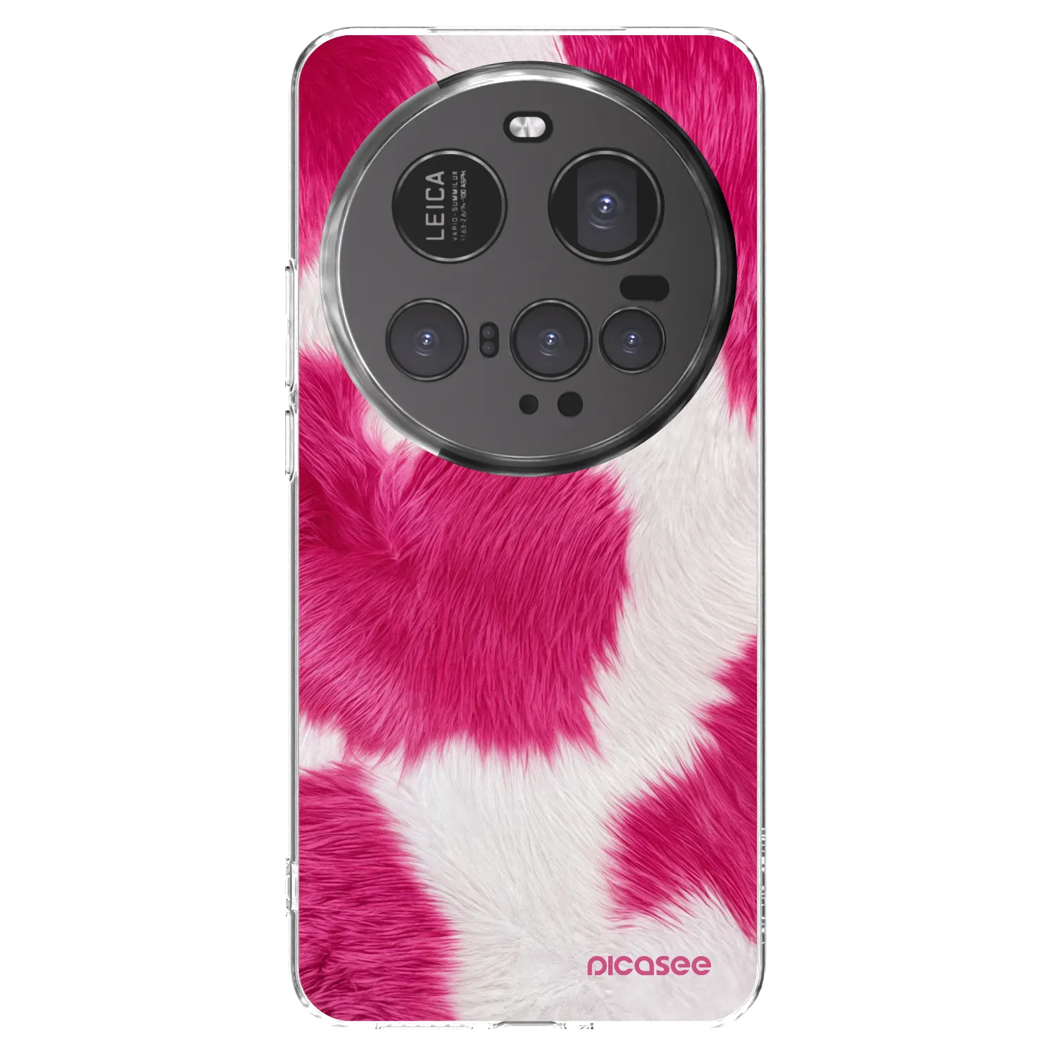 Picasee silikonowe przeźroczyste etui na Xiaomi 15 Ultra - Pink Moo