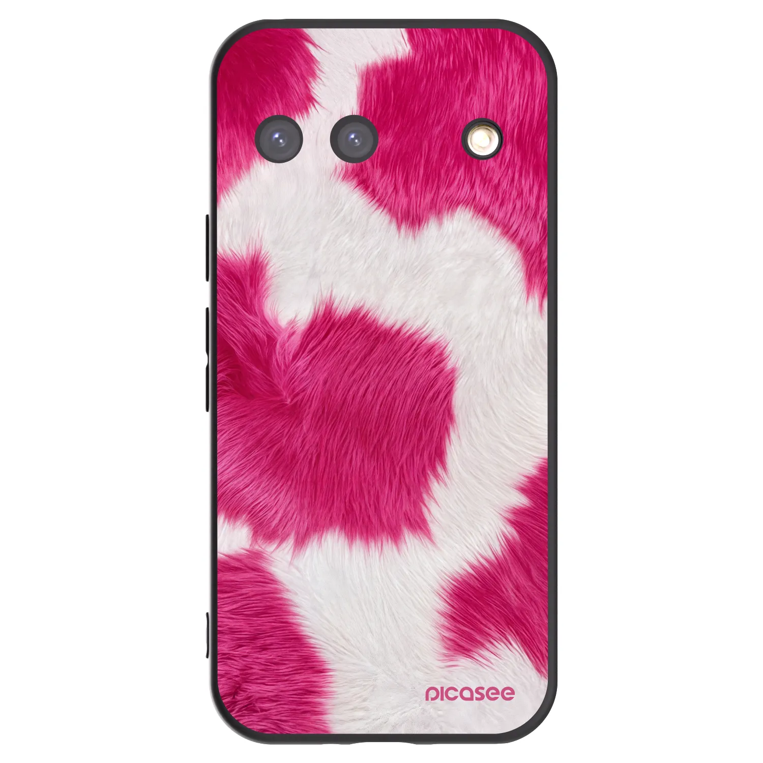Picasee silikonowe czarne etui na Google Pixel 9 - Pink Moo