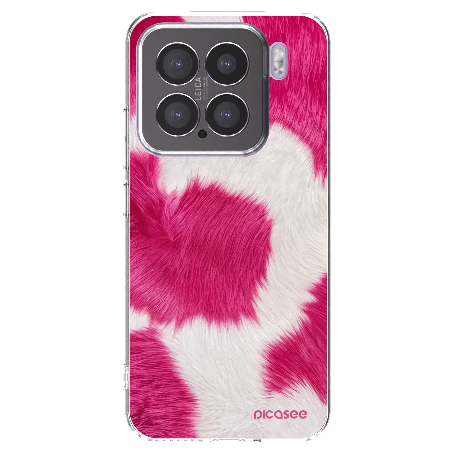 Picasee silikonowe przeźroczyste etui na Xiaomi 15 - Pink Moo