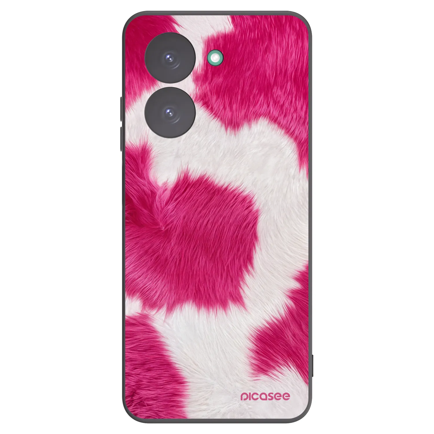 Picasee silikonowe czarne etui na Xiaomi Redmi A5 - Pink Moo