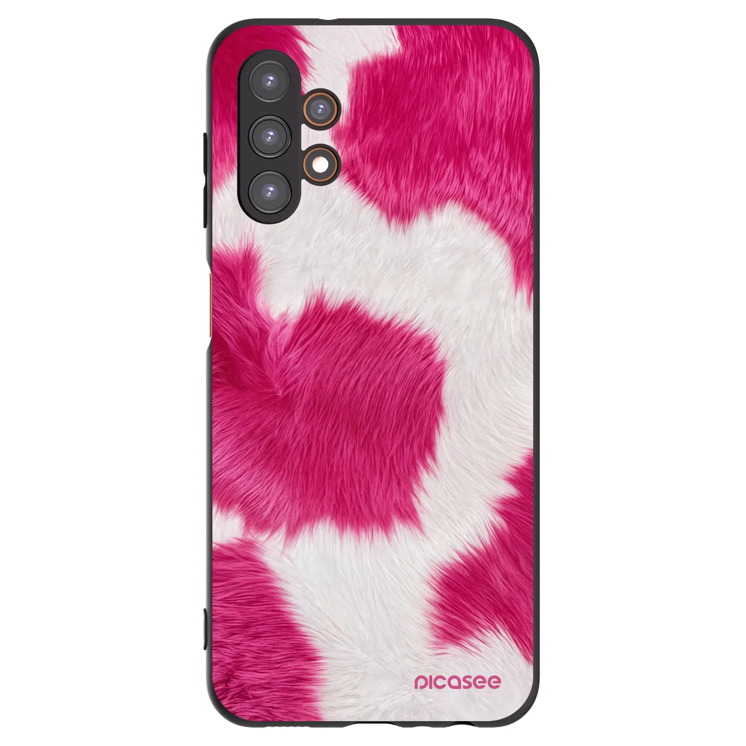 Picasee silikonowe czarne etui na Samsung Galaxy A13 5G - Pink Moo