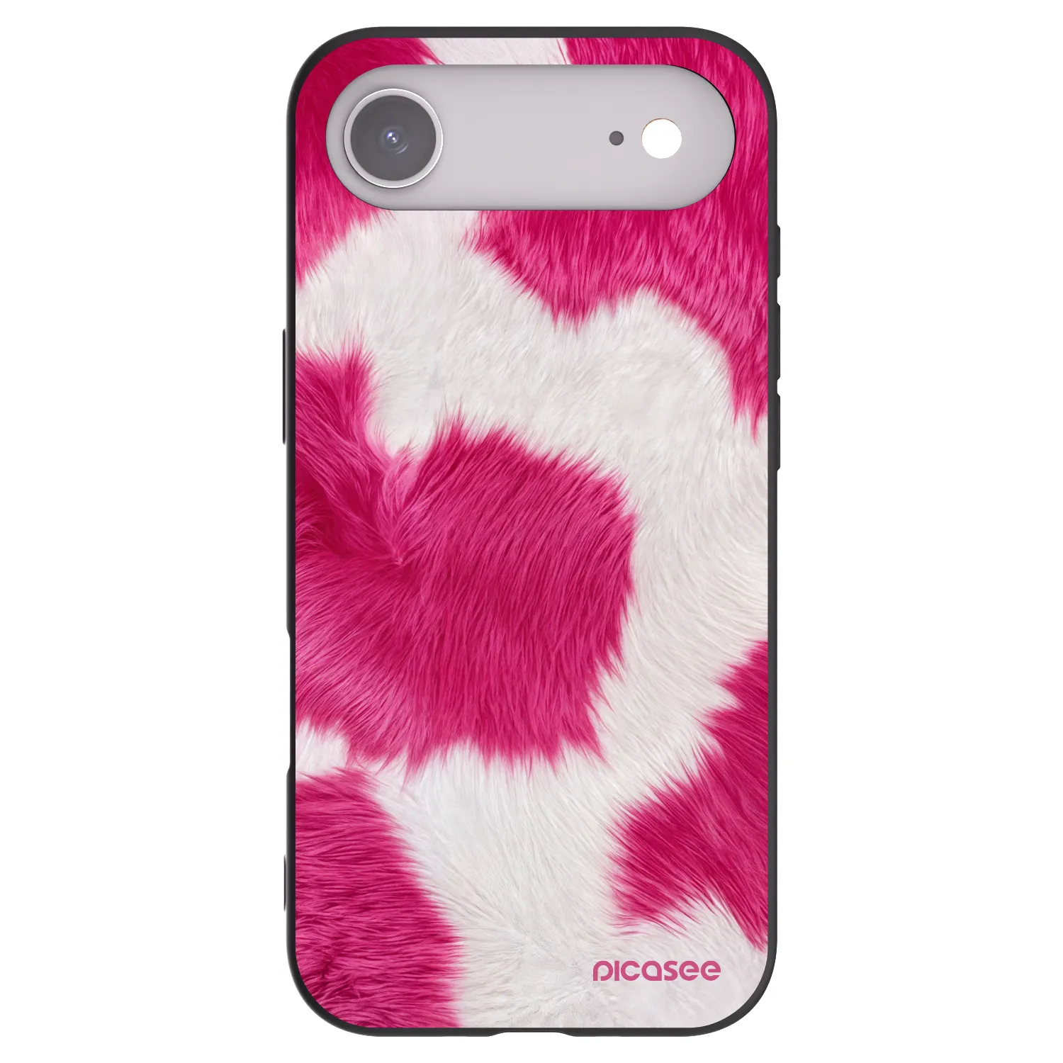 Picasee silikonowe czarne etui na Apple iPhone Air - Pink Moo