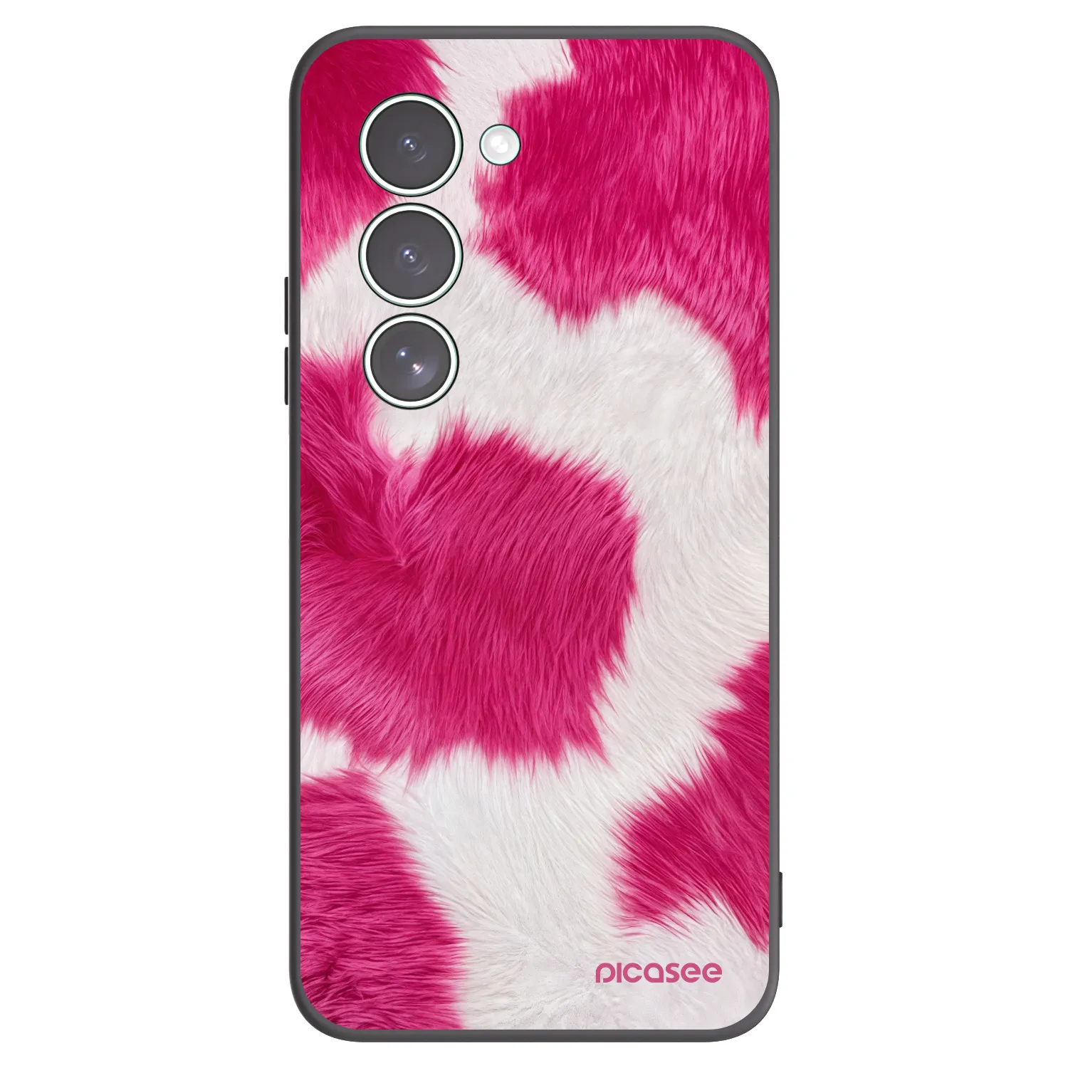 Picasee silikonowe czarne etui na Xiaomi Redmi 15 5G - Pink Moo