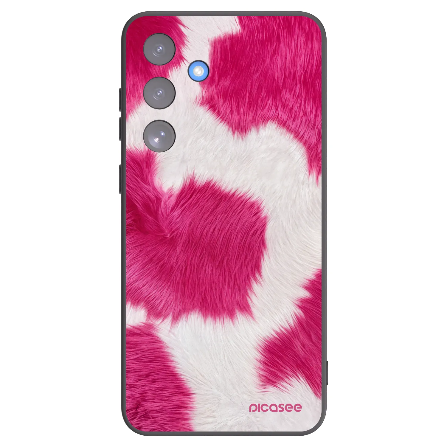 Picasee silikonowe czarne etui na Samsung Galaxy S25 FE 5G - Pink Moo