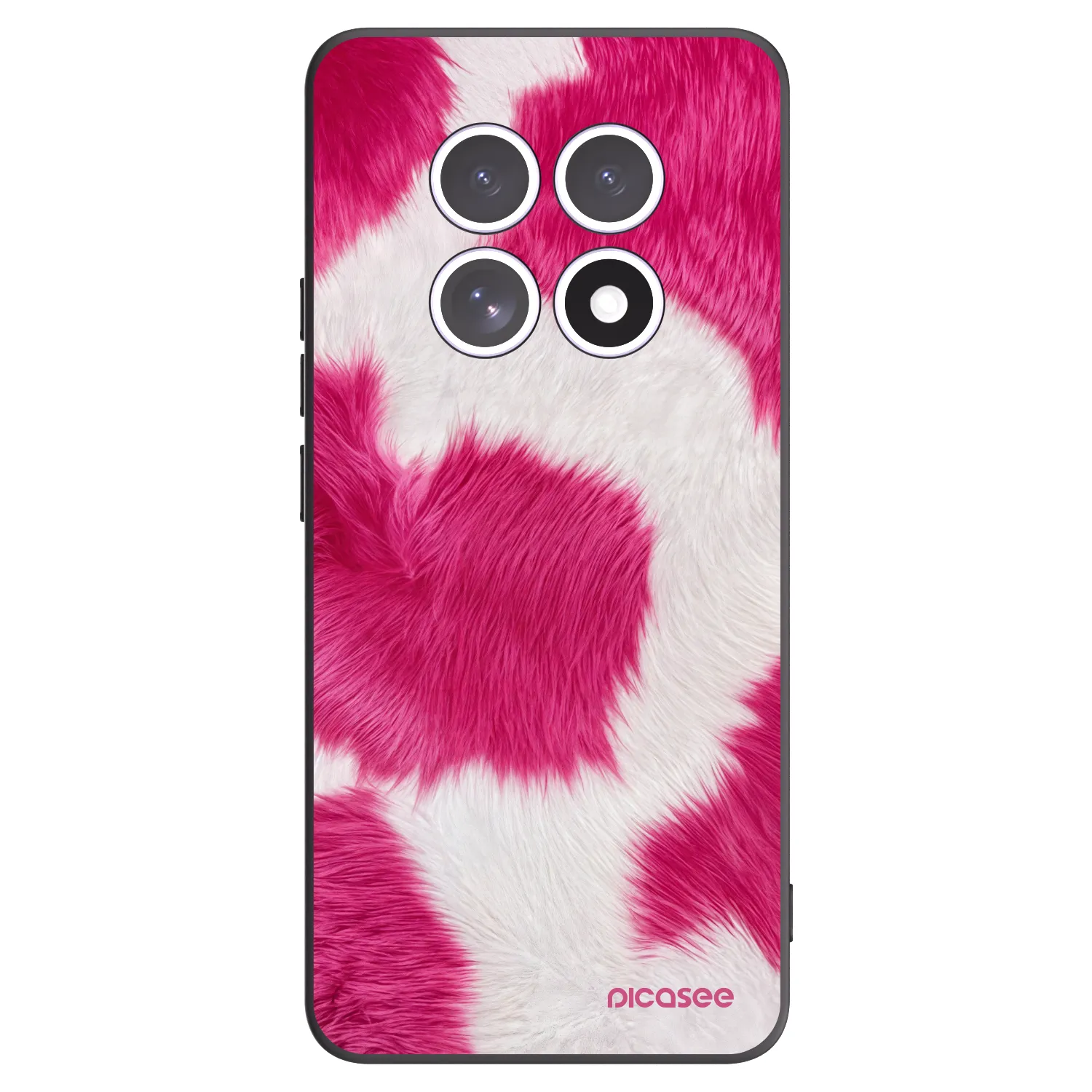 Picasee silikonowe czarne etui na Xiaomi Redmi Note 15 4G - Pink Moo