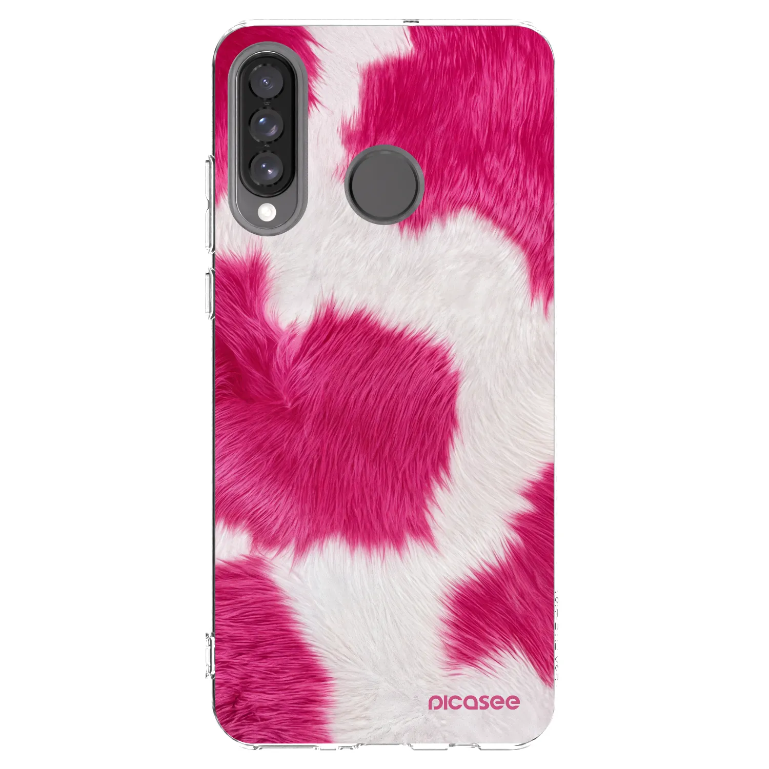 Picasee silikonowe przeźroczyste etui na Huawei P30 Lite - Pink Moo