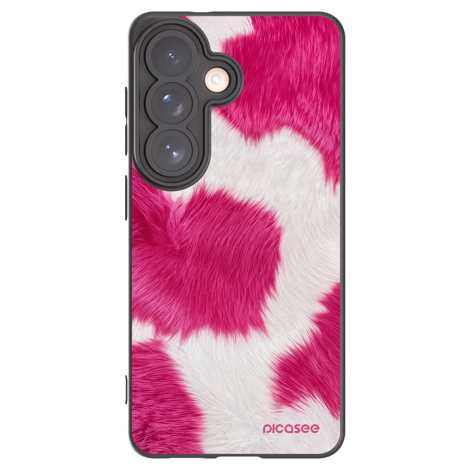 Picasee silikonowe czarne etui na Samsung Galaxy S26 - Pink Moo
