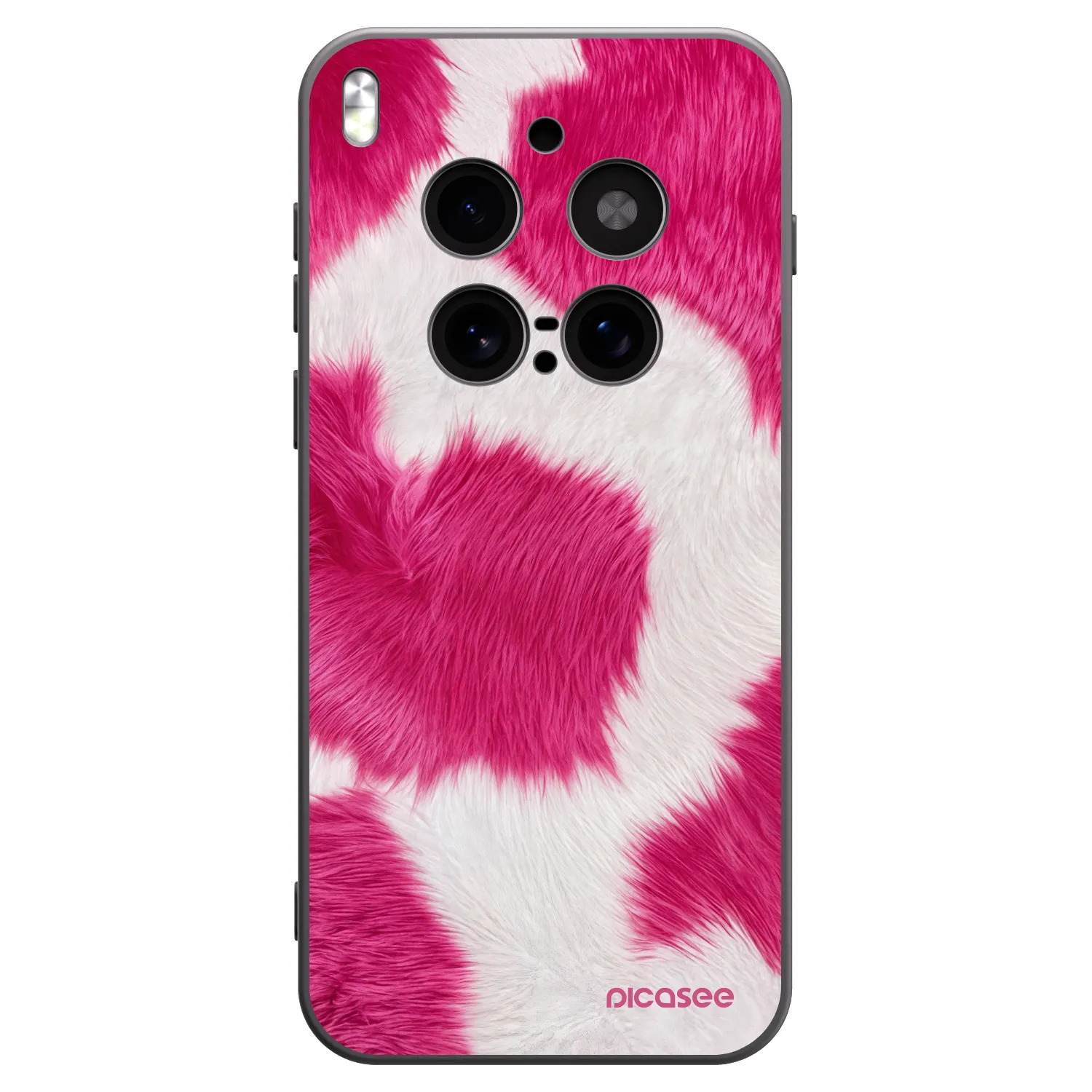 Picasee silikonowe czarne etui na Vivo X300 Pro - Pink Moo