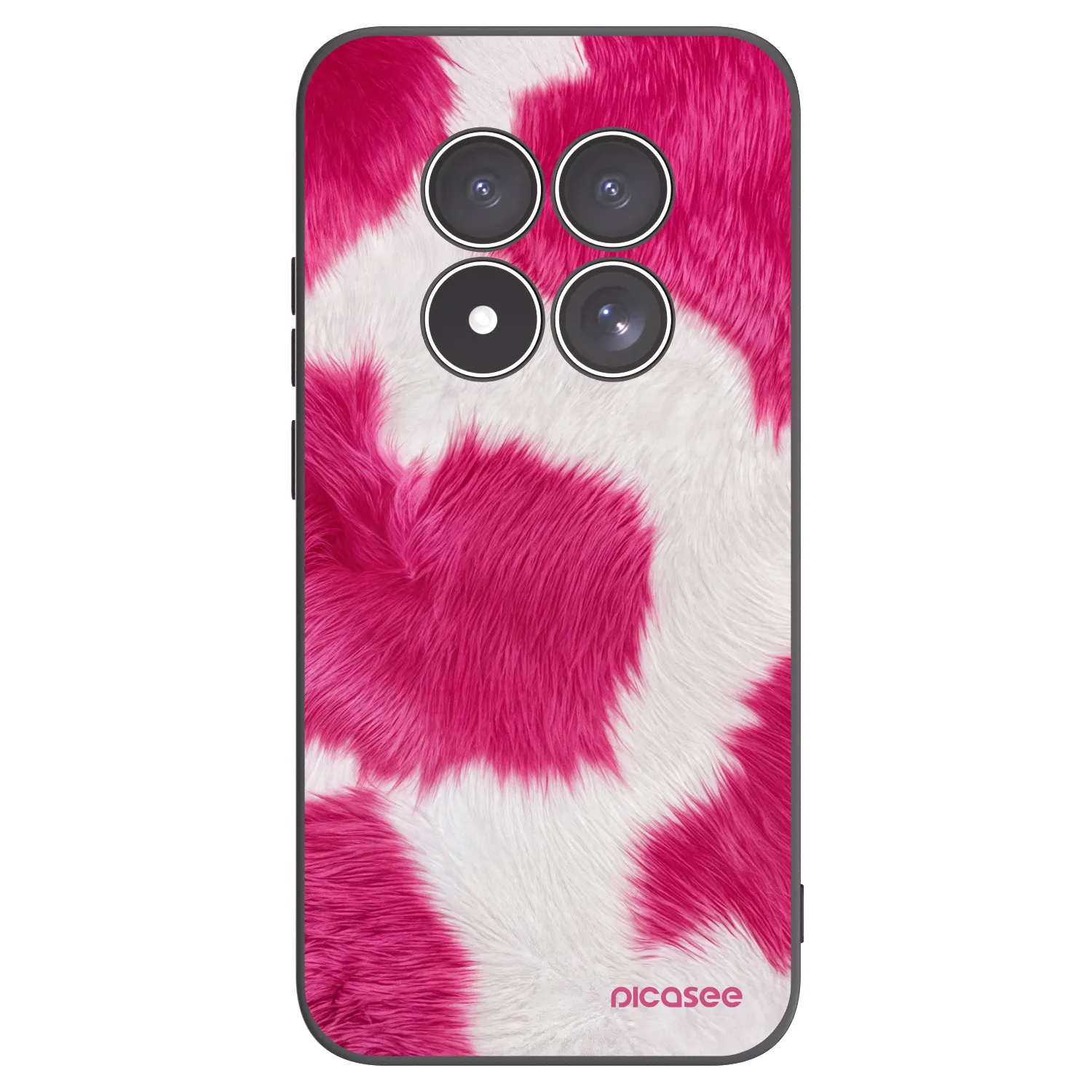 Picasee silikonowe czarne etui na Xiaomi Redmi Note 15 Pro 5G - Pink Moo