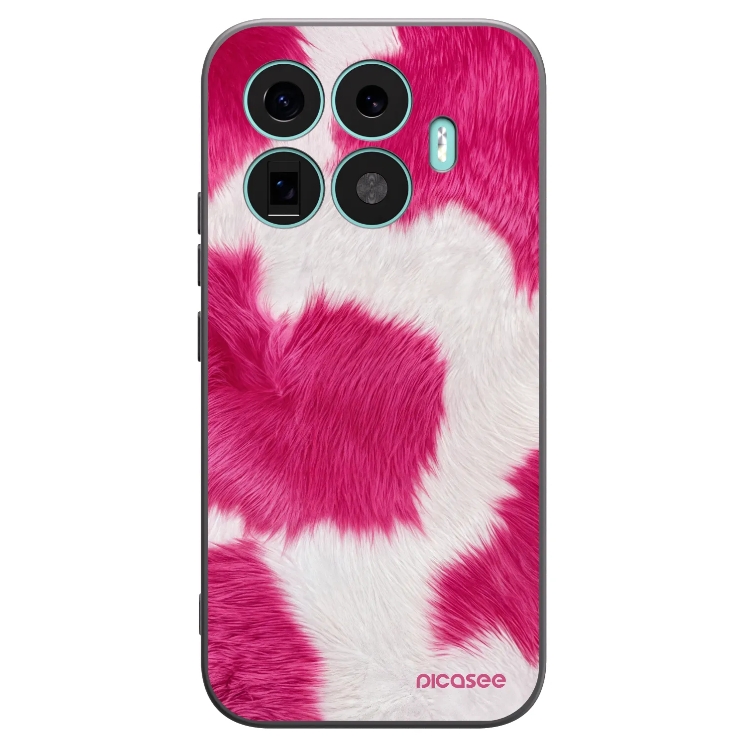 Picasee silikonowe czarne etui na Xiaomi 17T - Pink Moo