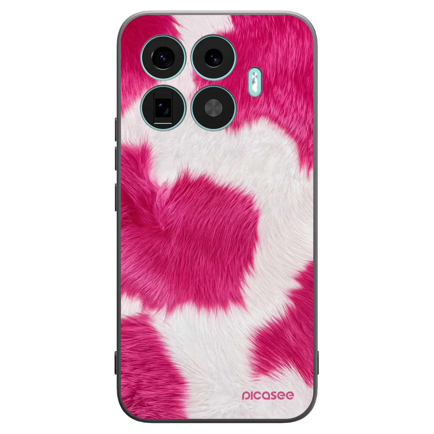 Picasee silikonowe czarne etui na Xiaomi 17T Pro - Pink Moo
