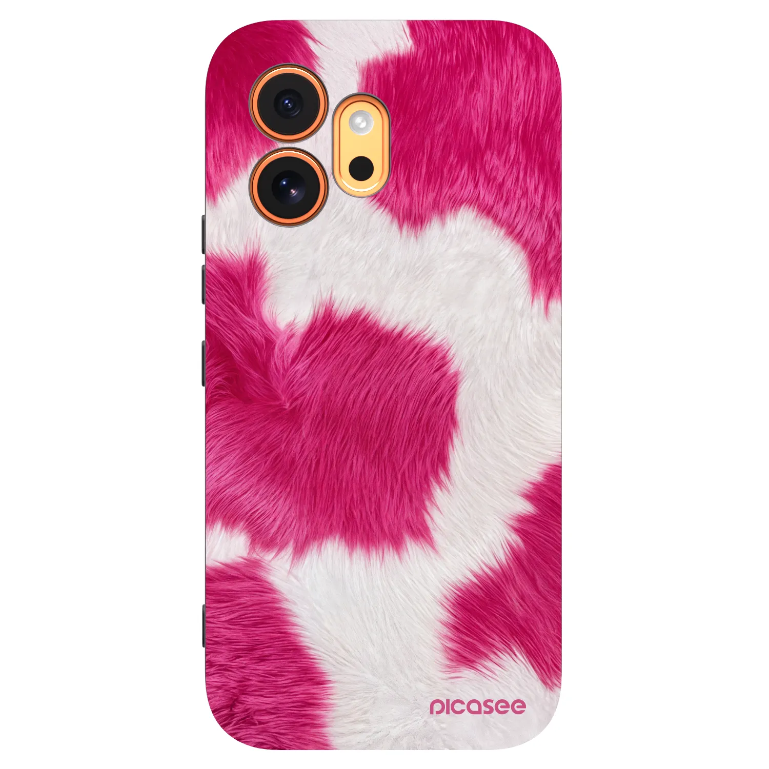 Picasee silikonowe czarne etui na Honor 600 - Pink Moo