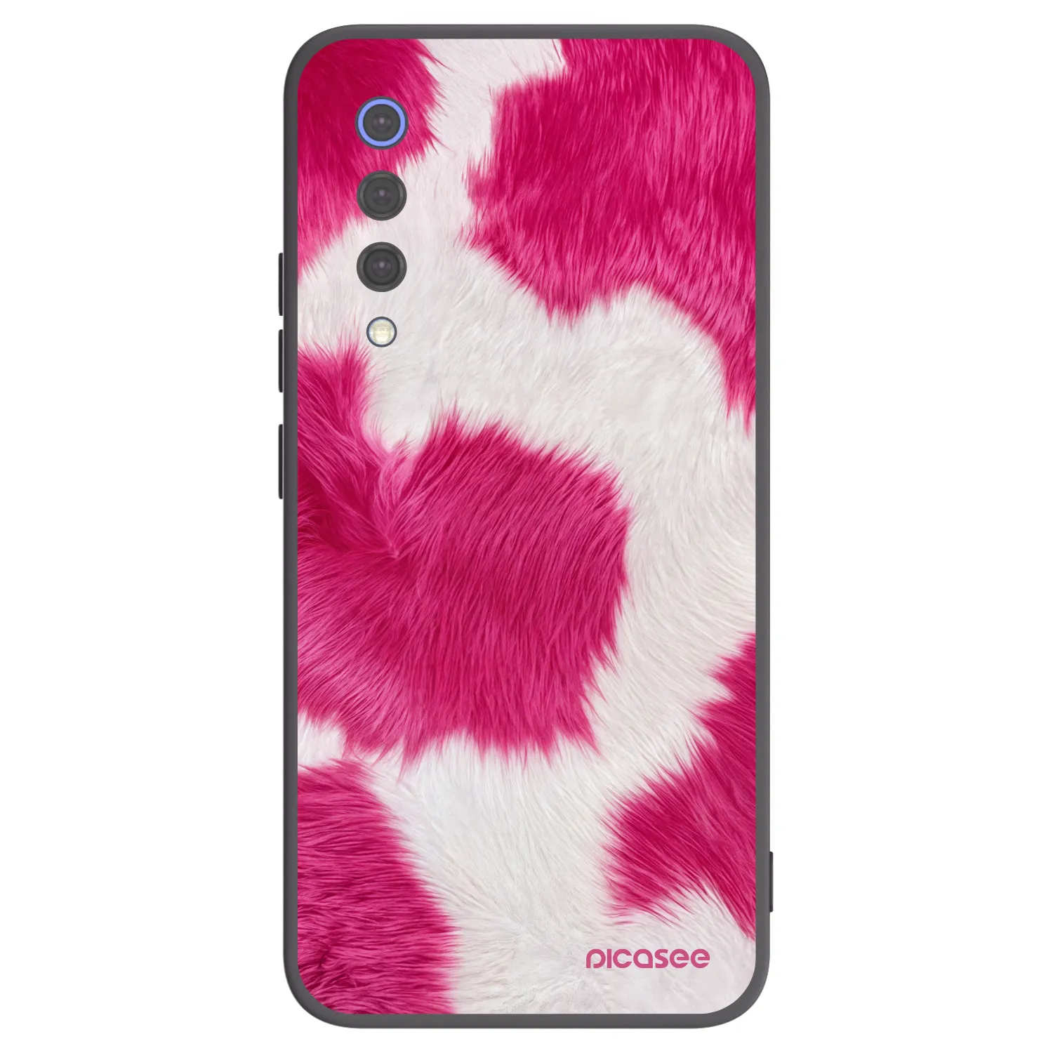 Picasee silikonowe czarne etui na Xiaomi Mi 9 SE - Pink Moo