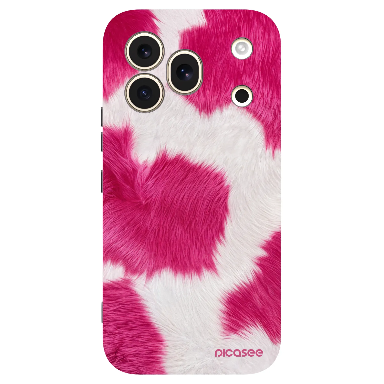 Picasee silikonowe czarne etui na Honor 600 Pro - Pink Moo