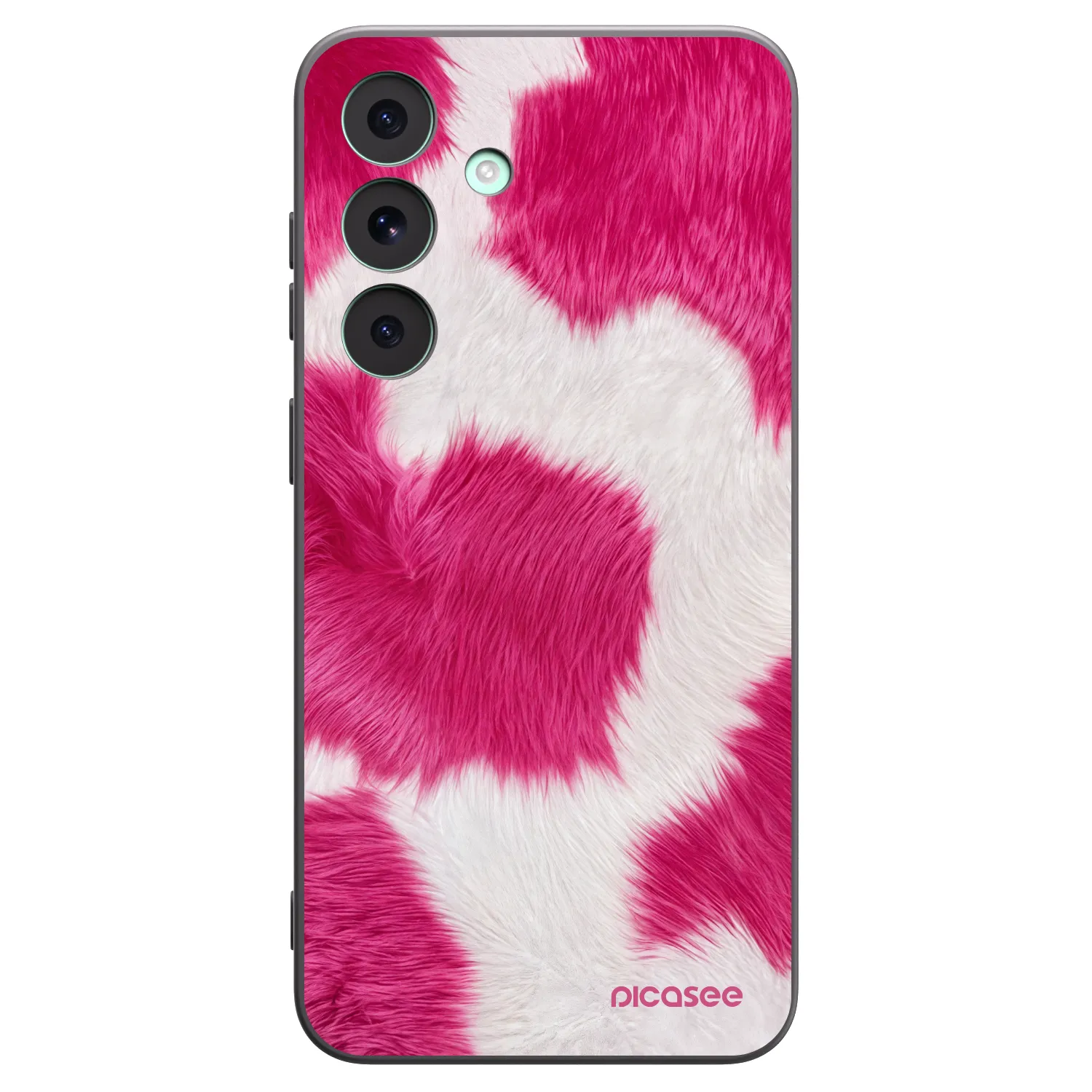 Picasee silikonowe czarne etui na Samsung Galaxy S26 FE - Pink Moo