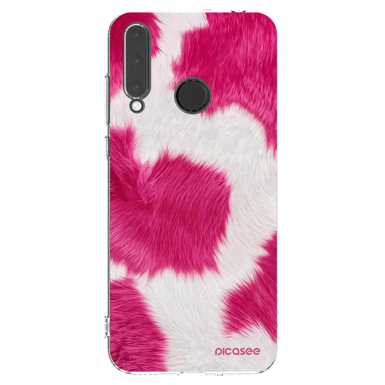 Picasee silikonowe przeźroczyste etui na Honor 20 Lite - Pink Moo