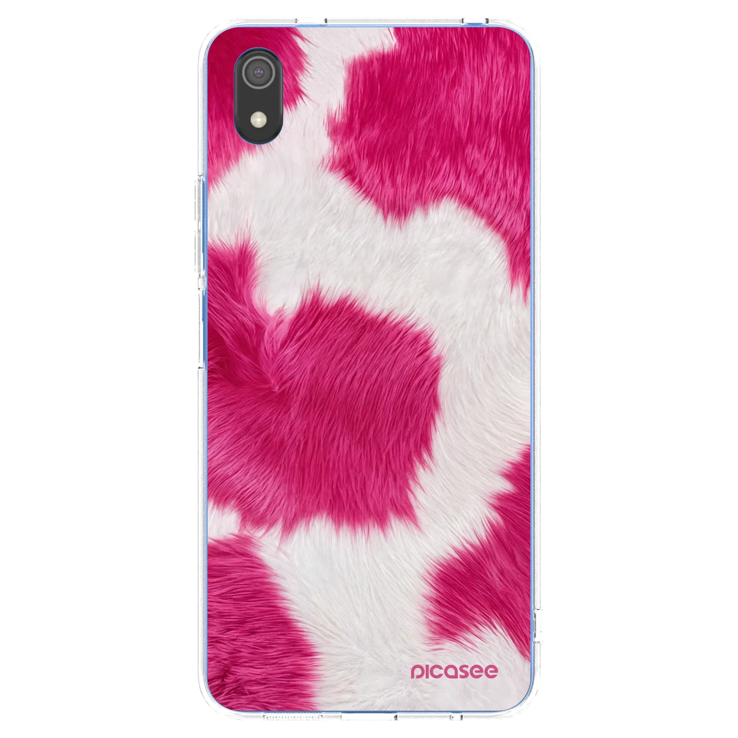 Picasee silikonowe przeźroczyste etui na Xiaomi Redmi 7A - Pink Moo