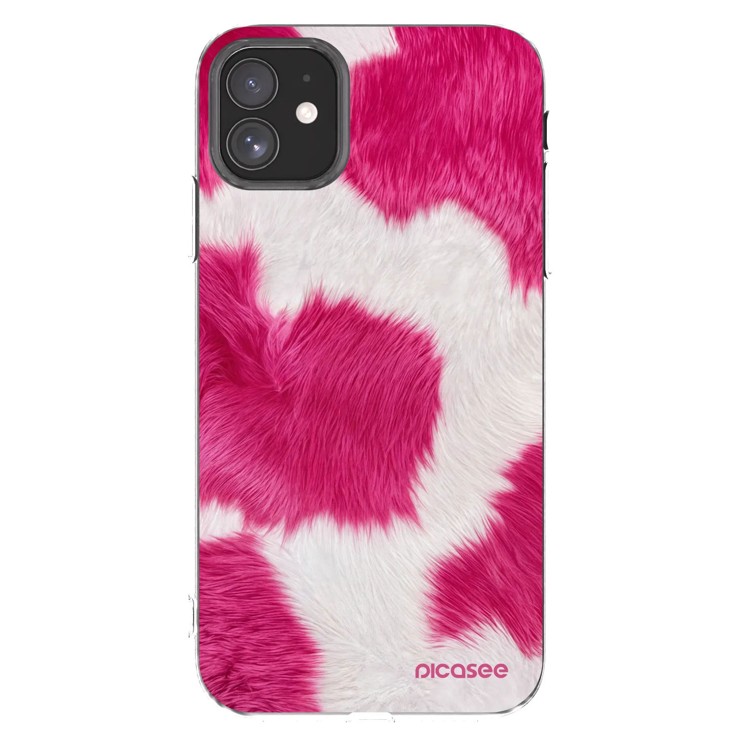Picasee silikonowe przeźroczyste etui na Apple iPhone 11 - Pink Moo