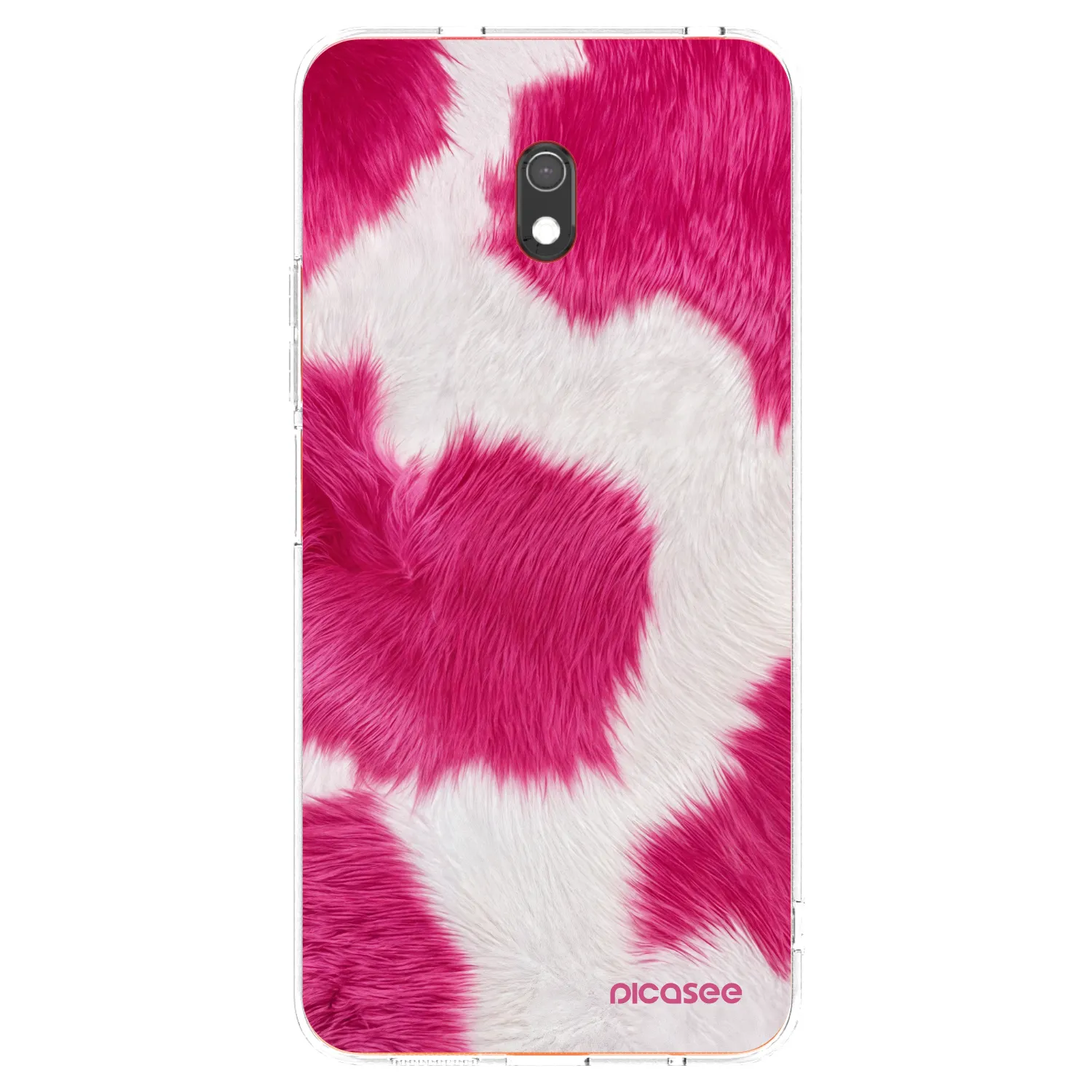 Picasee silikonowe przeźroczyste etui na Xiaomi Redmi 8A - Pink Moo