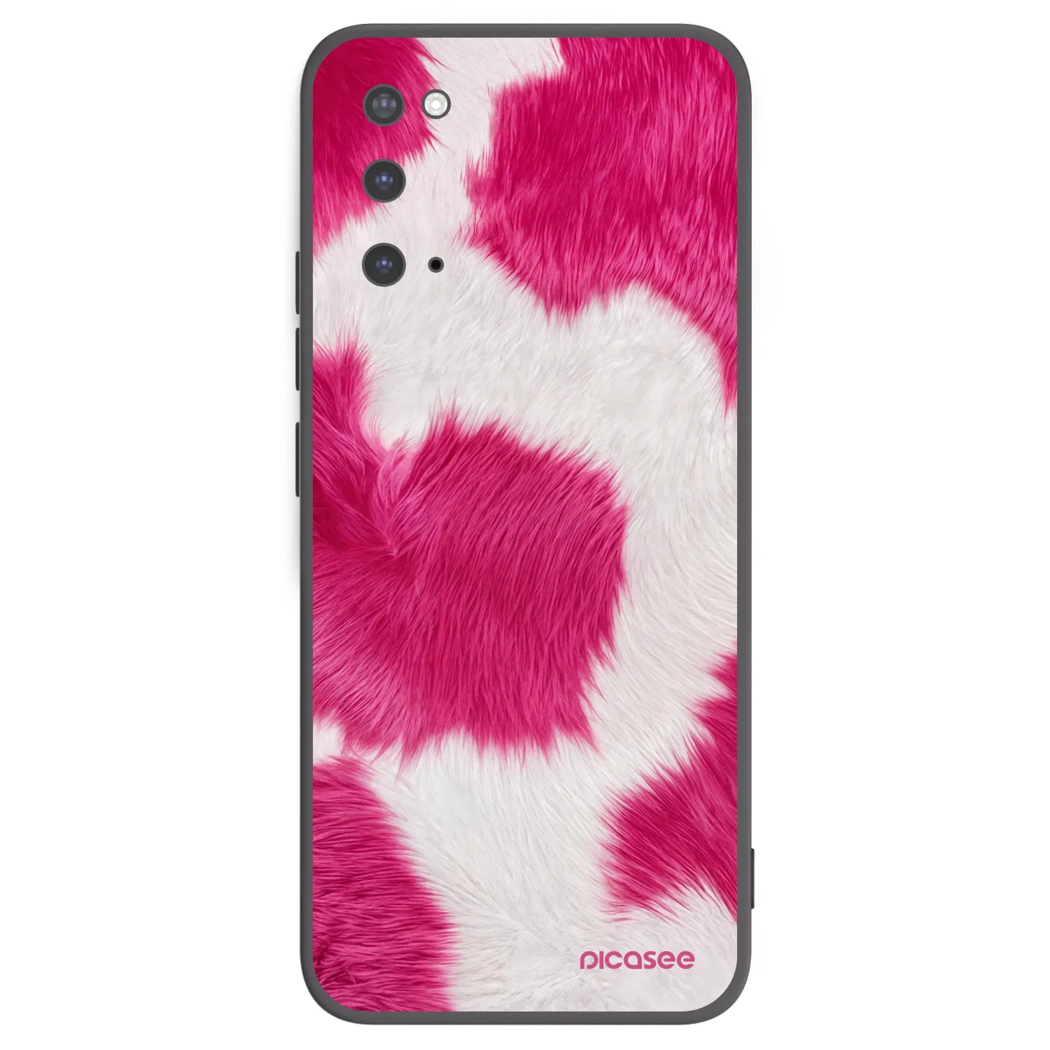 Picasee silikonowe czarne etui na Samsung Galaxy S20 G980F - Pink Moo