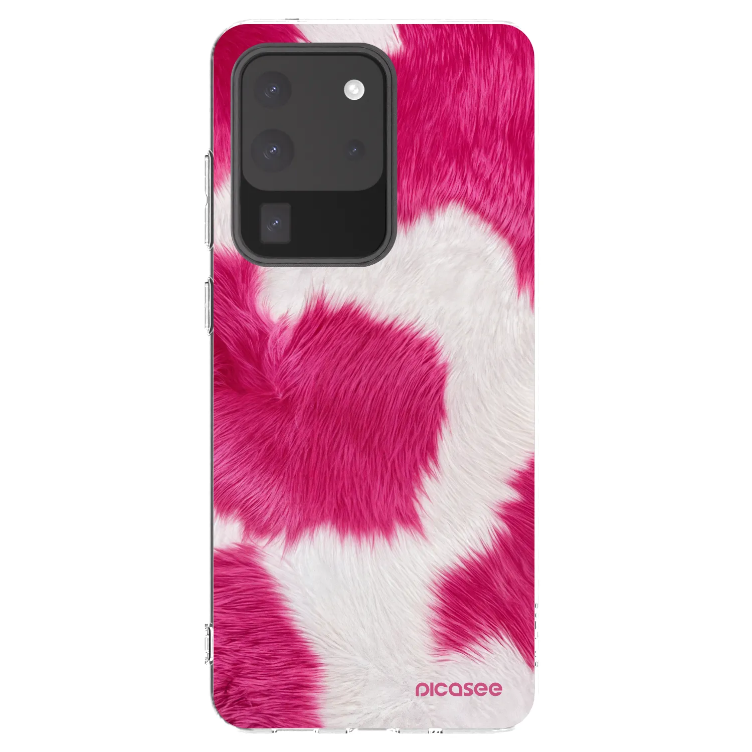 Picasee silikonowe przeźroczyste etui na Samsung Galaxy S20 Ultra 5G G988F - Pink Moo