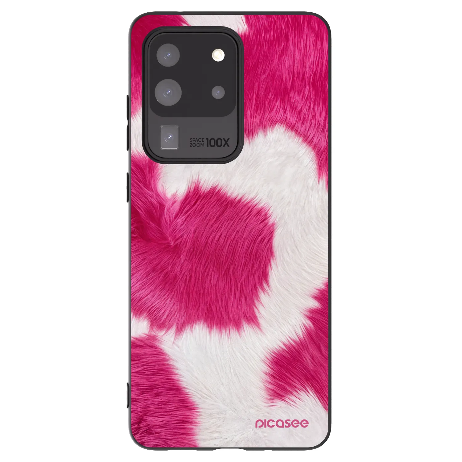 Picasee silikonowe czarne etui na Samsung Galaxy S20 Ultra 5G G988F - Pink Moo
