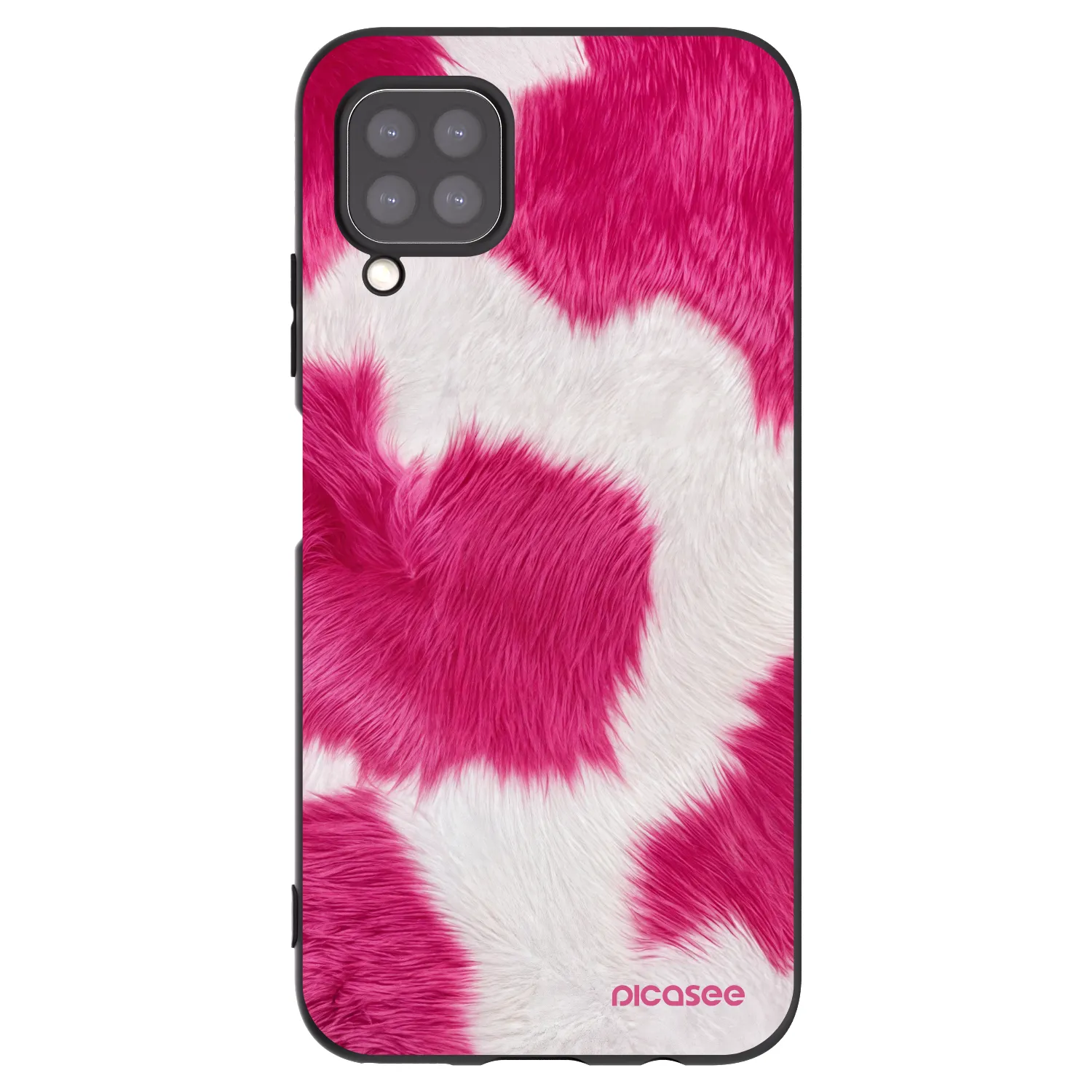 Picasee silikonowe czarne etui na Huawei P40 Lite - Pink Moo