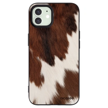 Picasee silikonowe czarne etui na Apple iPhone 12 Pro - Rustica