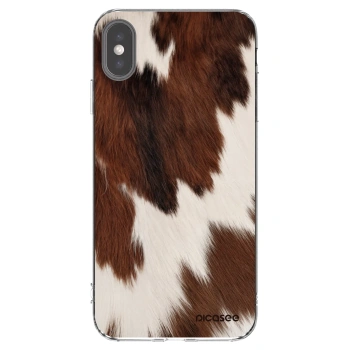 Picasee silikonowe przeźroczyste etui na Apple iPhone XS Max - Rustica