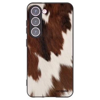 Picasee silikonowe czarne etui na Samsung Galaxy S23 5G - Rustica