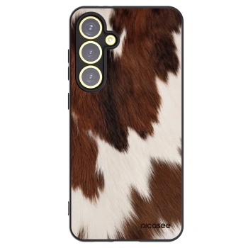 Picasee silikonowe czarne etui na Samsung Galaxy S24 FE S721B - Rustica