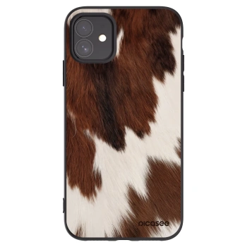 Picasee silikonowe czarne etui na Apple iPhone 11 - Rustica