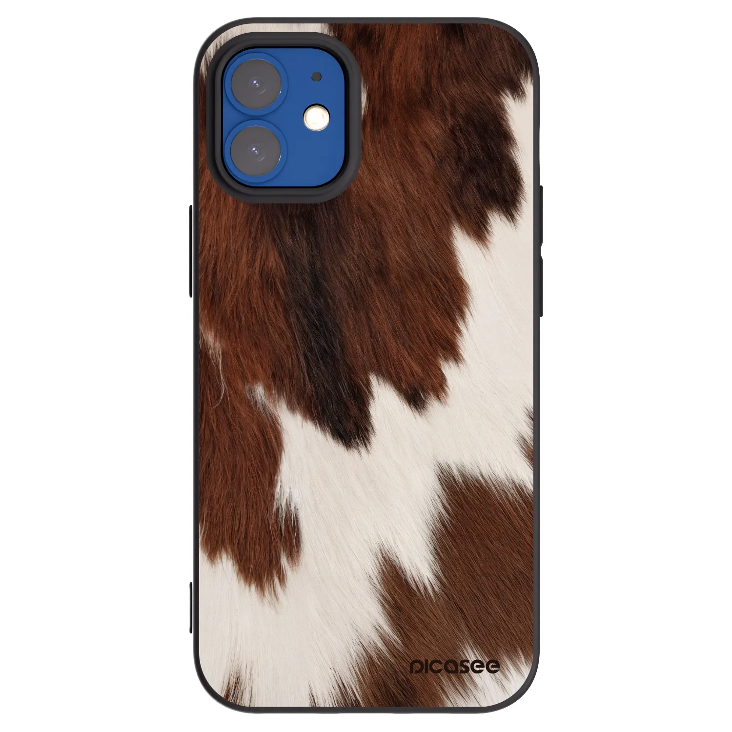 Picasee silikonowe czarne etui na Apple iPhone 12 mini - Rustica