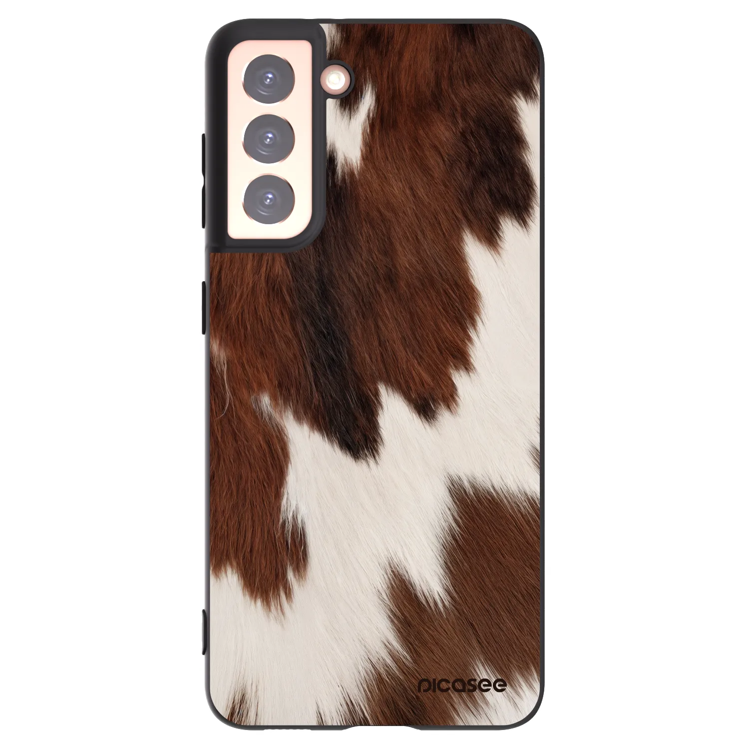 Picasee silikonowe czarne etui na Samsung Galaxy S21 5G G991B - Rustica