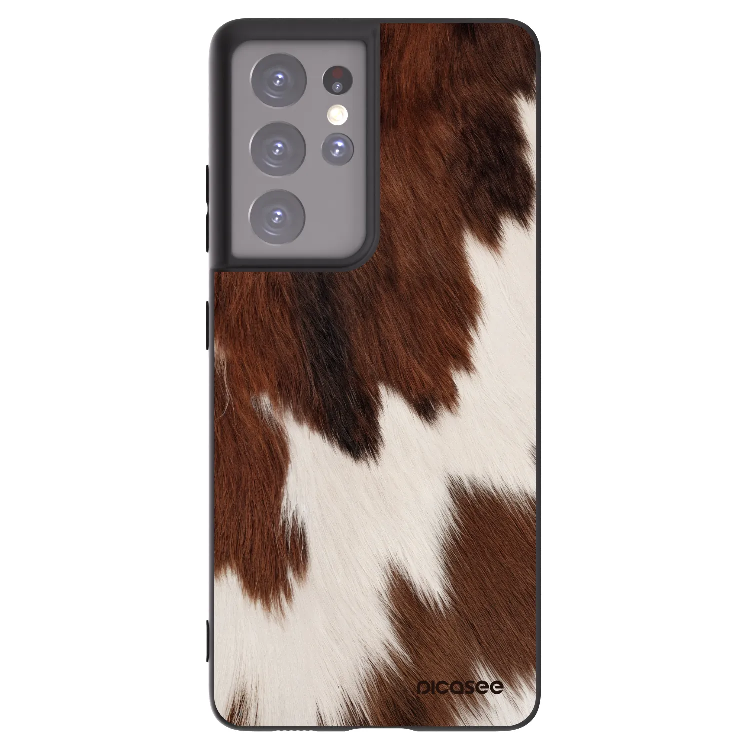 Picasee silikonowe czarne etui na Samsung Galaxy S21 Ultra 5G G998B - Rustica