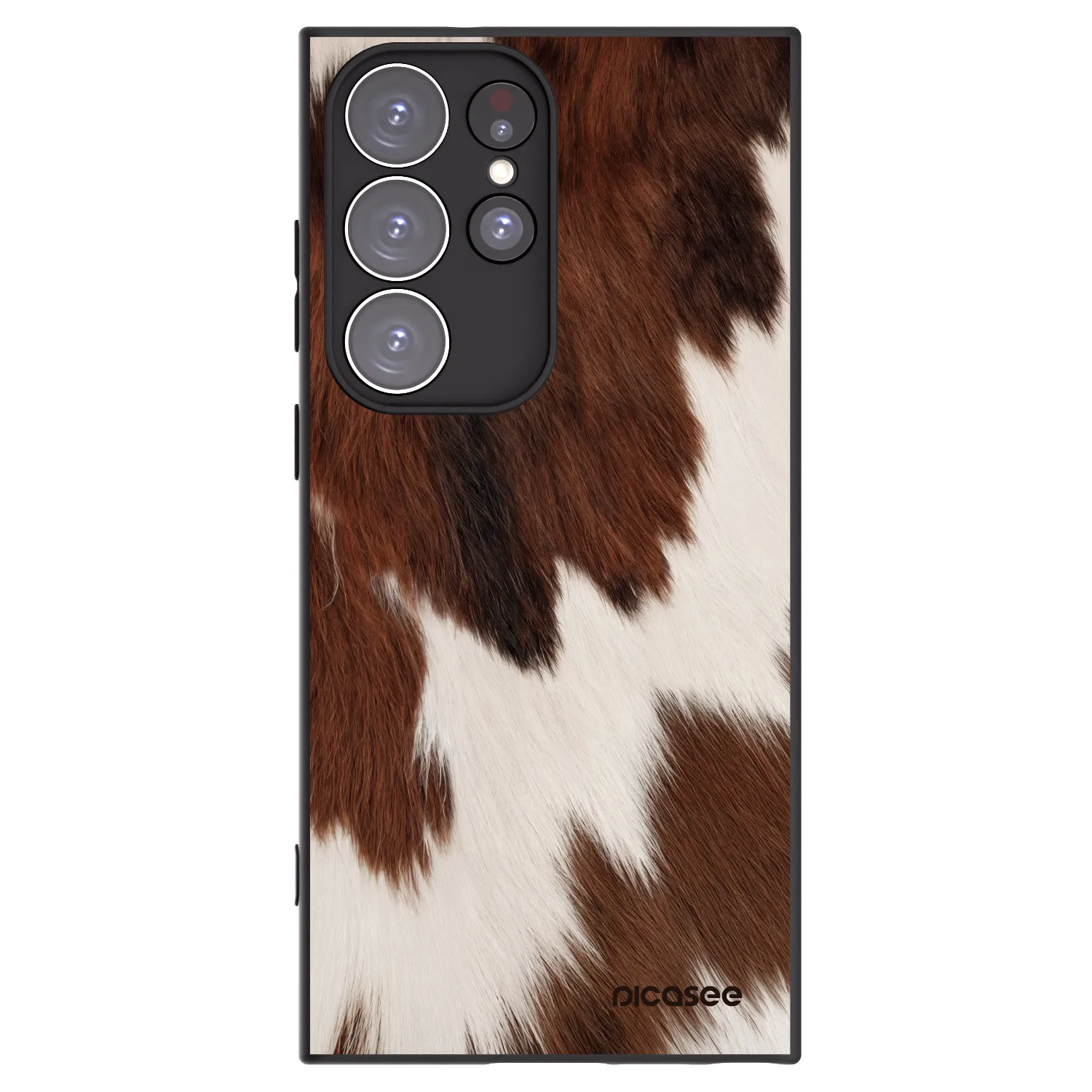 Picasee silikonowe czarne etui na Samsung Galaxy S23 Ultra 5G - Rustica