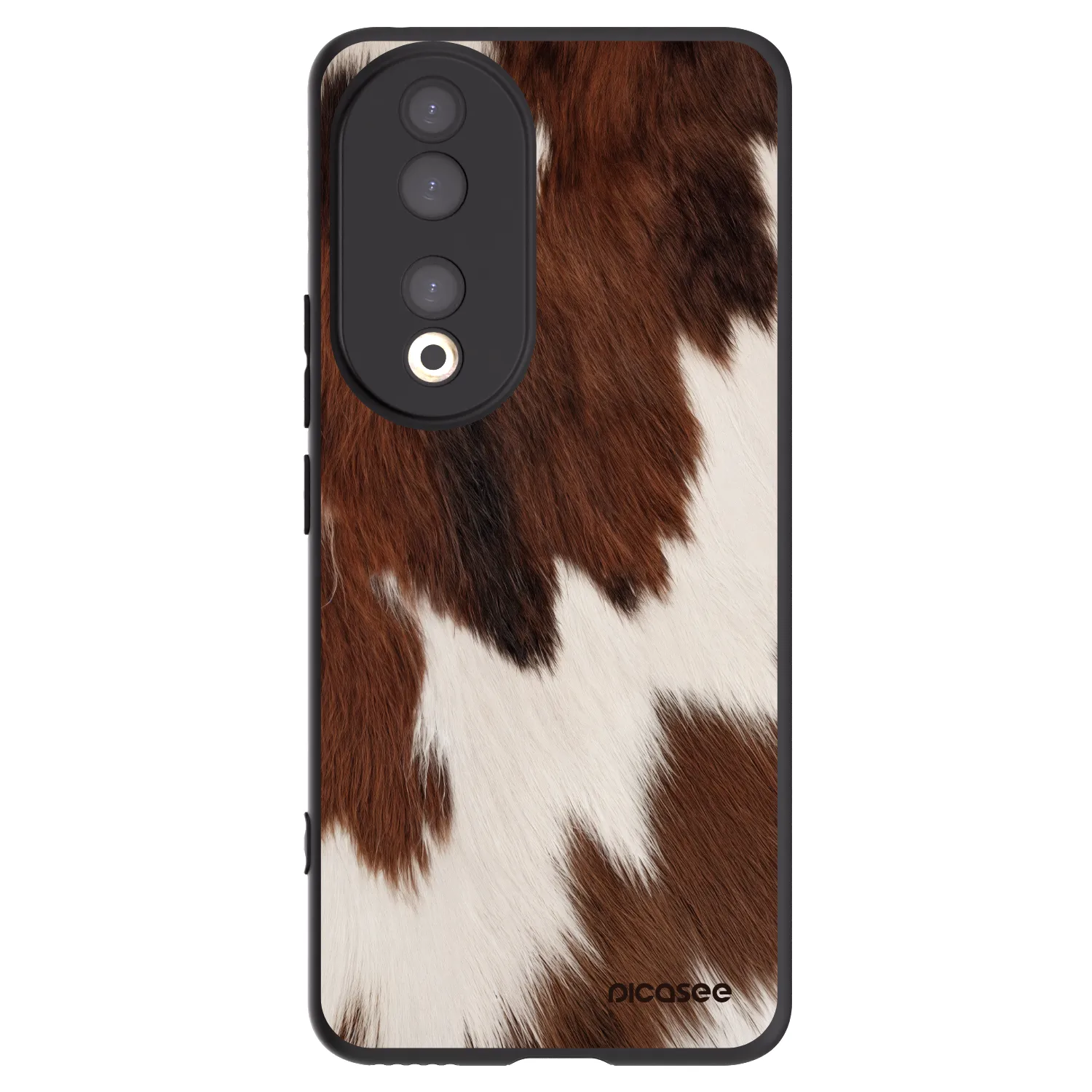 Picasee silikonowe czarne etui na Honor 90 5G - Rustica