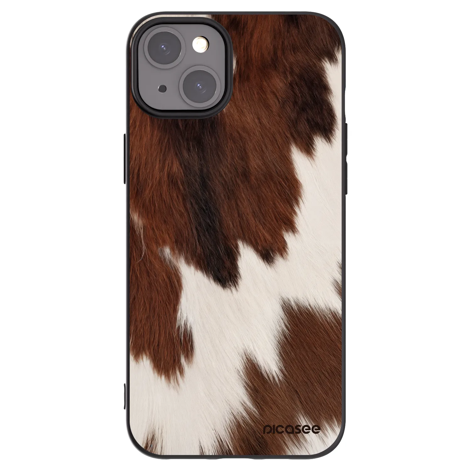 Picasee silikonowe czarne etui na Apple iPhone 15 Plus - Rustica