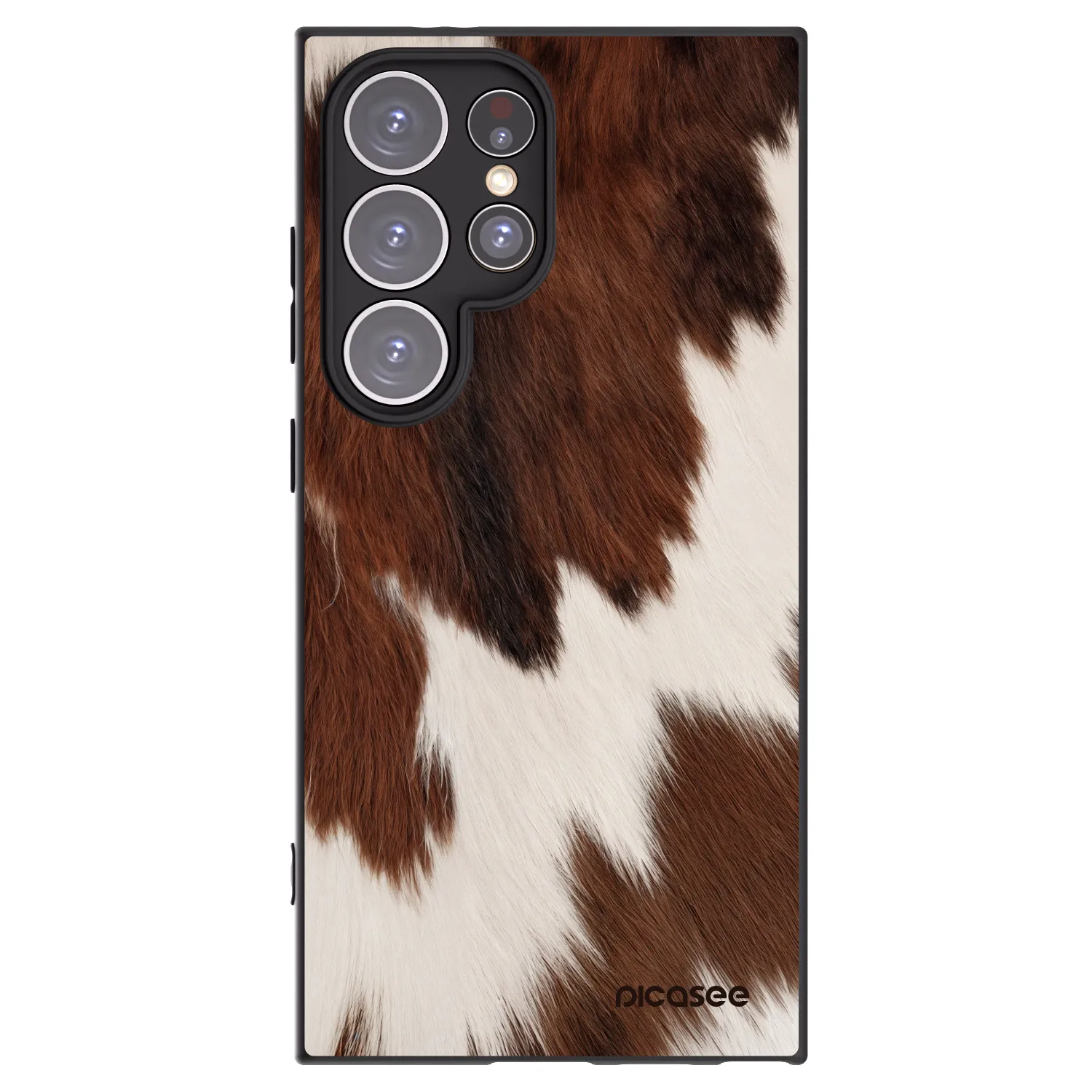 Picasee silikonowe czarne etui na Samsung Galaxy S24 Ultra S928B 5G - Rustica