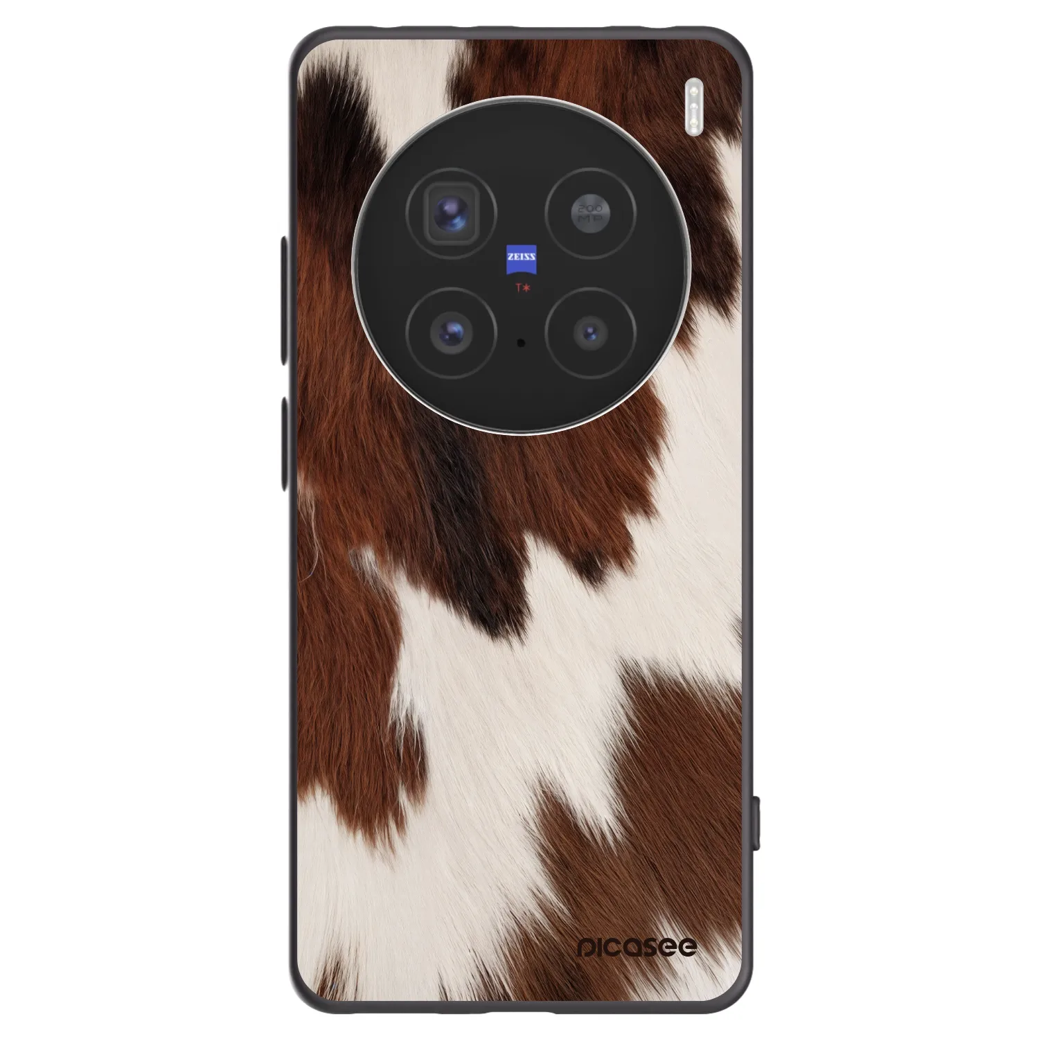 Picasee silikonowe czarne etui na Vivo X200 Pro - Rustica