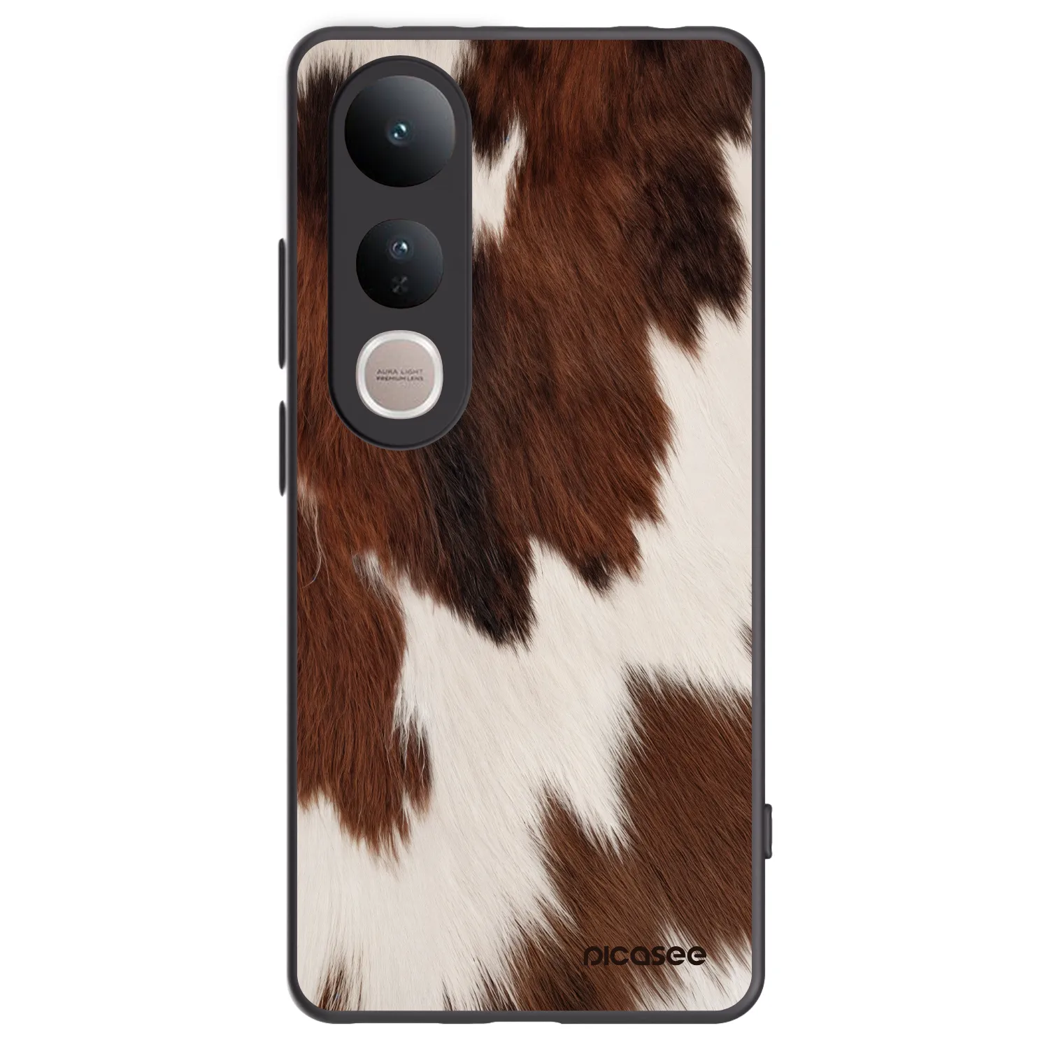 Picasee silikonowe czarne etui na Vivo V50 Lite 5G - Rustica