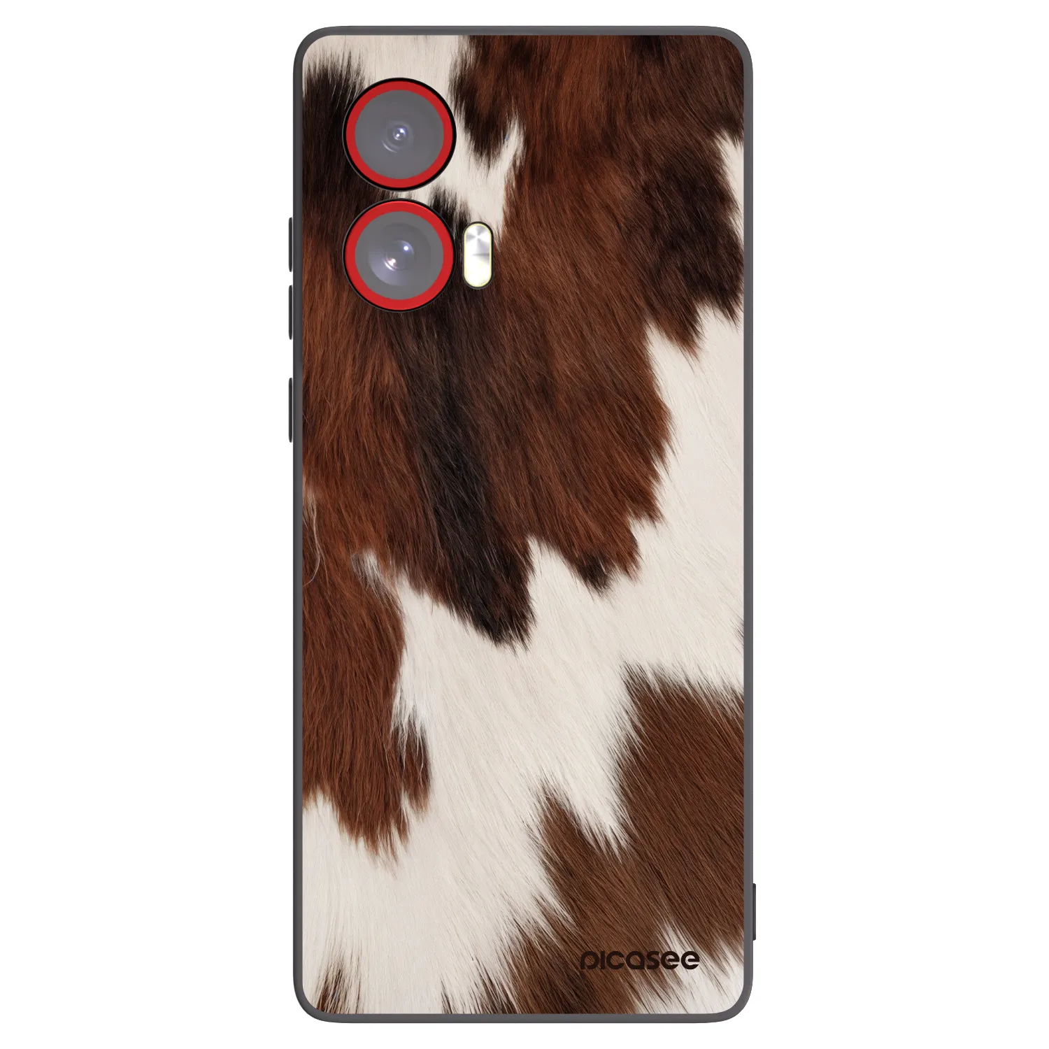 Picasee silikonowe czarne etui na Motorola Edge 50 Fusion - Rustica