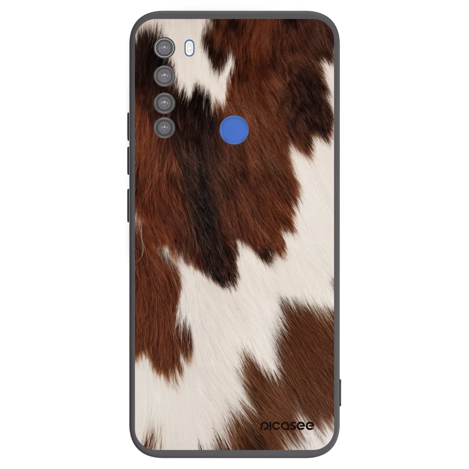 Picasee silikonowe czarne etui na Xiaomi Redmi Note 8T - Rustica
