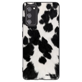 Picasee silikonowe czarne etui na Samsung Galaxy S20 FE - Black Moo