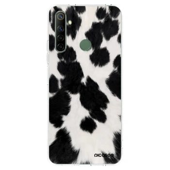 Picasee silikonowe przeźroczyste etui na Realme 6i - Black Moo