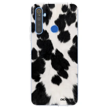 Picasee silikonowe przeźroczyste etui na Realme 5 - Black Moo