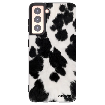 Picasee silikonowe czarne etui na Samsung Galaxy S21 5G G991B - Black Moo