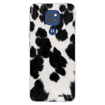 Picasee silikonowe przeźroczyste etui na Motorola Moto G9 Play - Black Moo