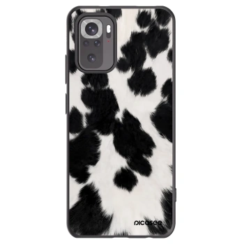 Picasee silikonowe czarne etui na Xiaomi Redmi Note 10 - Black Moo