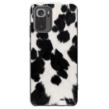 Picasee silikonowe przeźroczyste etui na Xiaomi Redmi Note 10S - Black Moo